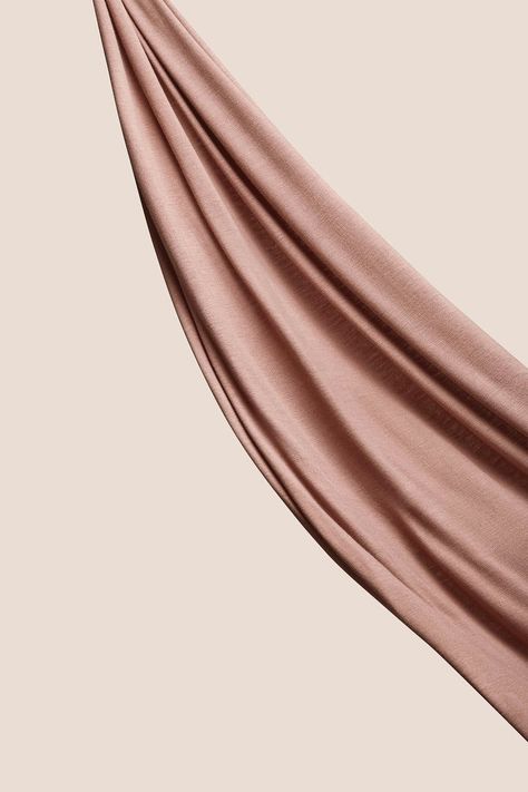 Haute Hijab, Scarf Photography, Chanel Wallpaper, Pink Jersey, Fabric Photography, Hijab Collection, Warm Skin Tone, Jersey Hijab, Feather Light