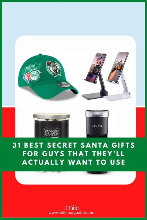 Secret Santa Gift Ideas For Guys What To Get A Boy For Secret Santa, Secret Santa Gifts For Guys, Funny Secret Santa Gifts, Best Secret Santa Gifts, Office Secret Santa, Secret Santa Gift Exchange, Secret Santa Presents, Gifts For Guys, Presents For Boys