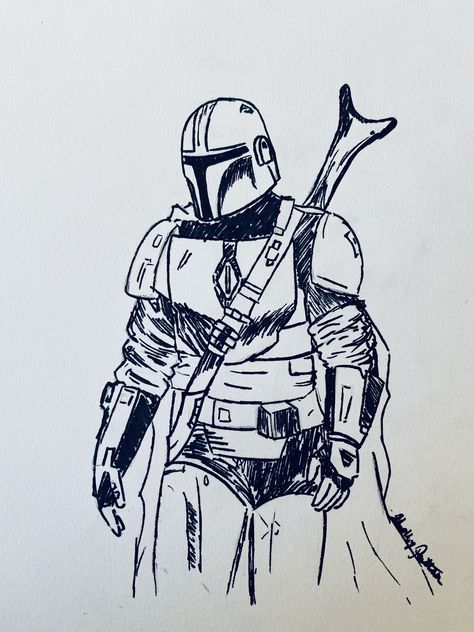 Mandalorian Art, Darth Vader, Star Wars, Humanoid Sketch, Stars, Fictional Characters, Quick Saves, Art