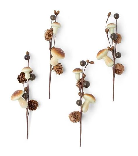 4pc Fall Brown Mushroom & Pinecone Pips by Bloom Room | JOANN Mushroom Fall Decor, Brown Mushroom, Brown Fall, Mushroom Decor, Fall Decorations, Joanns Fabric And Crafts, Pine Cones, Craft Stores, Fall Decor