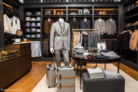 Stores Interior Design, Retail Ideas, Suit Stores, Clothing Store Interior, Clothing Store Design, Store Design Boutique, Phone Store, Mens Clothing Store, Todd Snyder