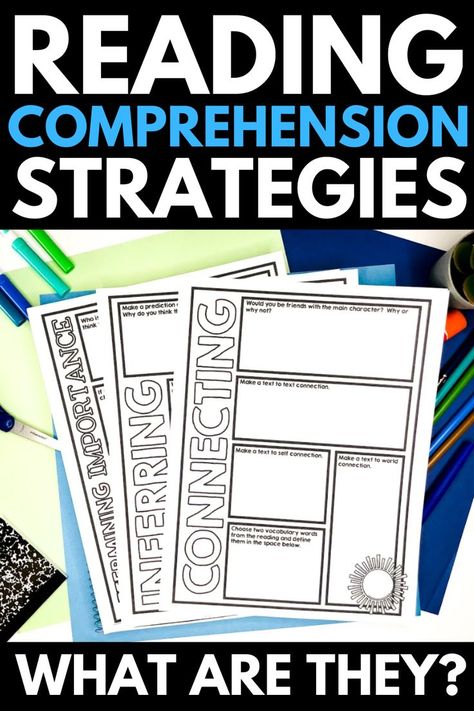 Reading Strategies Upper Elementary, Middle School Reading Strategies, Reading Comprehension Strategies Posters, Visualizing Activities, Elementary Reading Comprehension, Reading Intervention Activities, Middle School Reading Comprehension, Active Reading Strategies, Teaching Reading Strategies