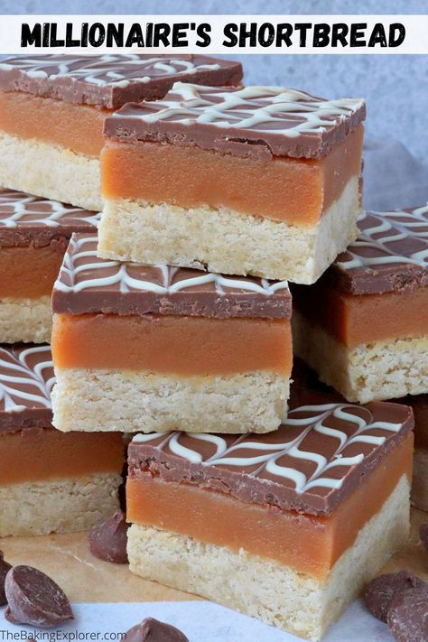 Millionaire Shortbread Bars, Millionaire Shortbread Recipe Easy, Millionaire Shortbread Recipe, Caramel Shortbread, Millionaire Shortbread, Caramel Slice, Shortbread Recipes, Om Nom, Tray Bakes