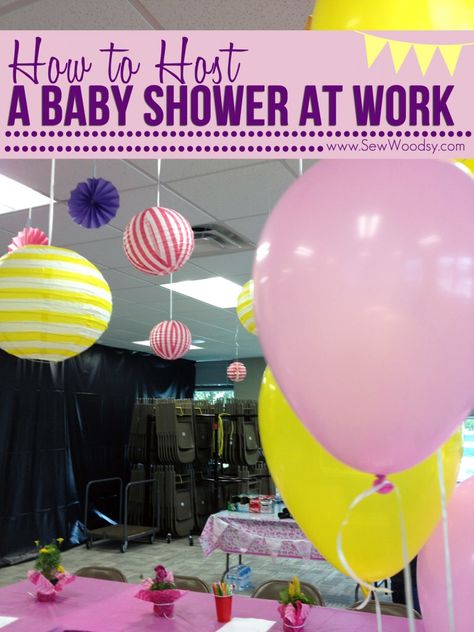 How to Host a Baby Shower at Work Baby Shower At Work, Work Baby Showers, Office Baby Showers, Baby Shower Host, Surprise Baby Shower, Surprise Baby, Art Birthday Party, Modern Baby Shower, Baby Shower Planning