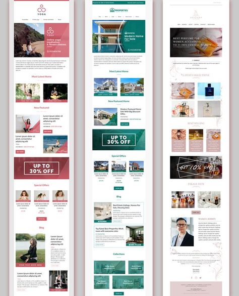 Email Marketing Website, B2b Email Marketing Templates, Mail Chimp Templates Newsletter Design, Email Template Design Newsletter, Webinar Email Design, Mailchimp Email Design Inspiration, Internal Newsletter Design, B2b Email Design, Email Newsletter Design Layout Creative