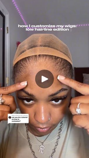 17K views · 510 reactions | How to customize your wig to fit the low hairline😍😍 Cr: robdabankkk (tok)  . Like and follow for more   HD Lace invisible knots best deal now #linkinbio     Always stay tuned for wig sales . #hairlinecustomization #wiginstall #lacefrontwig | Wig Tutorials | Wig Tutorials · Original audio How To Pluck Lace Front Wig, Low Hairline, Wig Tutorials, Lace Tape, Frontal Hairstyles, Short Wigs, The Low, Hd Lace, Best Deal