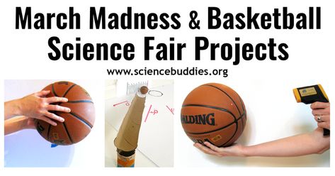 Sports Themed Science Experiments, Sports Science Fair Projects, Basketball Science Fair Projects, Stem Night Activities, Stem Fair Projects, Middle School Science Fair Projects, Basketball Project, Science Projects For Middle School, Science Fair Projects Boards