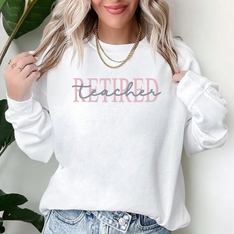 This Gender-Neutral Adult Sweatshirts item is sold by AmyhDesignCo. Ships from Hialeah, FL. Listed on Aug 7, 2024 Retirement Presents, Teacher Retirement Gifts, Retired Teacher, Commercial Embroidery Machine, Womens Sweatshirts, Teacher Retirement, Comfort Colors Sweatshirt, Thread Colors, Etsy Personalized Gifts