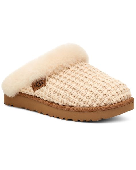 Rue La La — UGG Cluggette Slipper Ugg Cluggette Slippers, Ugg Cluggette, Cute Uggs, Uggs Outfit, Ugg Slippers, Knitted Slippers, Trending Sneakers, Boys Sneakers, Leather Clogs