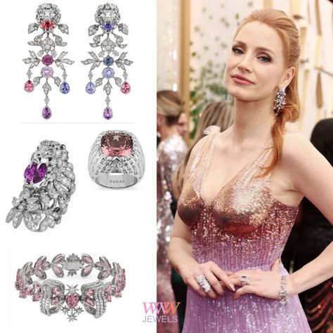 Lorraine Schwartz Jewelry, Oscar Jewelry, Baguette Diamond Earrings, Red Carpet Jewelry, Colored Diamond Jewelry, European Cut Diamond Ring, High Jewelry Ring, White Diamond Earrings, Marquise Shape Diamond