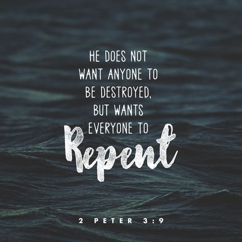 He does not want anyone to be destroyed, but wants everyone to repent. 2 Peter 3 9, 2 Peter 3, 2 Peter, Instagram Pics, Knowing God, Verse Of The Day, Verse Quotes, Bible Verses Quotes, Infj