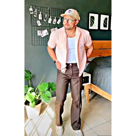 Pink And Brown Men Outfit, Pink And Brown Outfit Men, Wrangler Wrancher Outfit Men, Pink And Brown Outfit, Country Outfits For Men, Wrangler Pants, Pants Outfit Men, Outfit 2022, Brown Fall