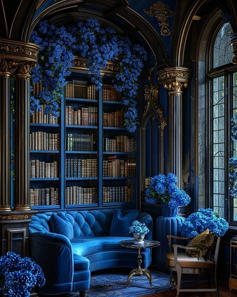 All posts • Instagram Ravenclaw Common Room, Royal Room, Fantasy Architecture, Velvet Room, Ravenclaw Aesthetic, Queen Room, Whimsical Home, Common Room, Luxury Homes Dream Houses