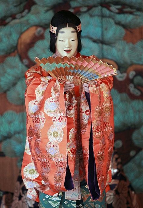 . Japanese Theatre, Noh Theatre, Noh Mask, Turning Japanese, Theatre Masks, Japanese Mask, Tsukiji, Pantomime, Asian Culture