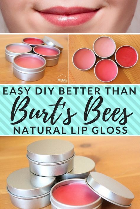 Easy, all-natural lip gloss tutorial. How to make lip gloss the easy way (makes a great gift or stocking stuffer) Lip Gloss Tutorial, Make Lip Gloss, Burts Bees Lip Gloss, Lip Gloss Recipe, Burts Bees Makeup, Business Makeup, Diy Lip Balm Recipes, Bee Makeup, Beauty Hacks That Actually Work