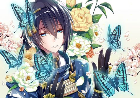 Touken Ranbu Mikazuki, Hooded Blanket, Boy Art, Dnd Characters, Handsome Anime Guys, Handsome Anime, Cute Anime Guys, Image Hd, Cosplay Anime