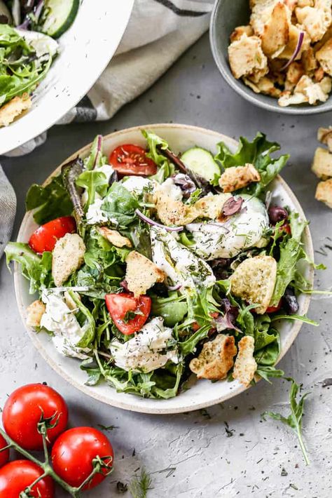 Burrata Salad Recipe, Tastes Better From Scratch, Burrata Salad, Cauliflower Salad, Salad Ideas, Instant Pot Chicken, Salad Recipe, Side Dish Recipes, Easy Homemade