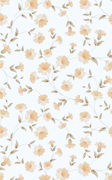 #Aesthetic #edited Orange Scrapbook Paper, College Photo, Mini Wallpaper, Wallpaper Preppy, Wall Wallpapers, Floral Wallpapers, Floral Pattern Wallpaper, Wallpaper Iphone Boho, Phone Wallpaper Boho