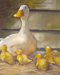 Cindy Cutler-Awrey – Page 3 – Lake Effect Gallery Duck Painting Easy Acrylic, Fluffy Cow Painting, Mallard Duck Painting, Country Artwork, Farm Watercolor, Farm Animal Paintings, Duck Painting, Farm Animal Painting, Duck Drawing