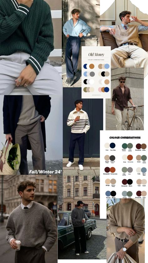 Men inspo Mens Color Palette Clothes, Clothes Color Palette, Light Spring Color Palette, Smart Outfits, Guy Outfits, Light Spring Colors, Matching Colours, Preppy Inspiration, Spring Color Palette