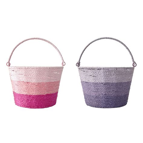 "Buy the Assorted Easter Basket by Ashland®, 1pc. at Michaels. Put all your eggs in one adorable basket with this Easter multicolored wired basket. This item is assorted. Color will vary and is selected at random. Put all your eggs in one adorable basket with this Easter multicolored wired basket. This cute basket features pastel colors. The attached handle makes this perfect for carrying to egg hunts. Details: Available in assorted colors 9.3\" x 9.3\" x 6.3\" (23.6cm x 23.6cm x 16cm) 1 basket Easter Basket Stuffer, Egg Hunt, Easter Decorations, Easter Baskets, Table Centerpieces, Pastel Colors, Cheerleading, Easter, Pillows