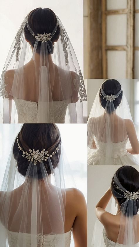 Discover the latest bride hairstyles with veil for 2024 - from elegant updos crown styles short hair looks traditional tiaras to chic long and simple hairstyles Explore updo buns half-up hair black and modern bridal hair trends Wedding Hairstyles For Bride With Veil, Bridal Updo With Veil, Cherry Cola Hair Color, Bride Hairstyles With Veil, Cherry Cola Hair, Short Hair Bride, Wedding Hairstyles Bride, Wedding Hairstyles With Veil, Veil Hairstyles