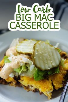 Big Mac Casserole, Low Carb Big Mac, Healthy Low Carb Dinners, Low Carb Low Fat Recipes, Low Carb Casseroles, Boiled Egg Diet Plan, Best Low Carb Recipes, Low Carb Breakfast Recipes, Low Carb Diet Recipes