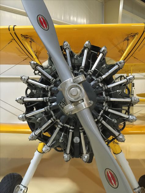 Boeing-Stearman PT-17/N2S-5 Lycoming R-600 300hp Stearman Pt17, Boeing Stearman, Jet Fighter Pilot, Aircraft Propeller, Ejection Seat, Radial Engine, Airplane Photography, Aircraft Engine, Aircraft Photos