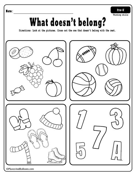 Fun free printable preschool worksheets for developing critical thinking skills! #prek #preschool #worksheets Critical Thinking Activities For Kindergarten, Creative Thinking Activities, Teaching Critical Thinking, Sequencing Worksheets, Coloring Worksheet, Critical Thinking Activities, Class Activity, Kindergarten Skills, Free Preschool Worksheets