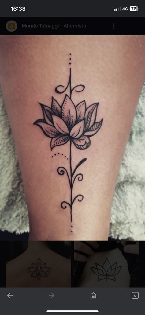 Flower Tattoo With Letter, Tattoo Inspo, Lotus Flower Tattoo, Lotus Flower, Flower Tattoo, Tatting, Tattoo Ideas, Piercings, Lotus