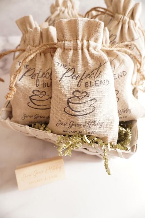 Sustainable Wedding Favors, Tree Wedding Favors, Photographer Client Gifts, Coffee Wedding Favors, Rustic Bridal Shower Favors, Coffee Favors, Gold Wedding Favors, Engagement Party Favors, Coffee Party