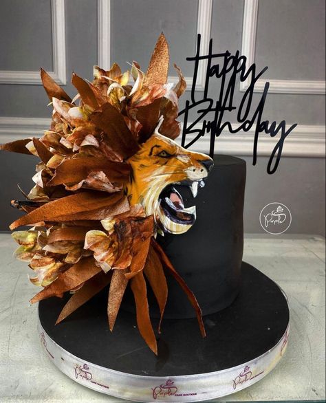 lion cake idea Leo Zodiac Cake, Zodiac Cakes, Leo Cake, Zodiac Cake, Animal Print Bedroom, 54th Birthday, Leo Birthday, Scorpio Moon, Hunting Season