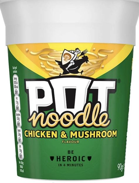 Pot Noodle Item weight 90 Grams Diet type Vegetarian Allergen information - Contains: Soy, Milk, Gluten All you need to make a pot noodle is a kettle and a fork Great, quick, tasty, filling snack for any time of day Pot Noodle, Chicken Mushroom, Baked Cheese, Garlic Pasta, Cup Noodles, Instant Noodle, Flavor Enhancers, Mushroom Chicken, Skim Milk