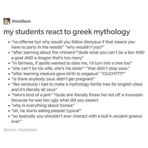 Children Of Greek Gods, Greek Mythology Writing, Greek Mythology Funny, Funny Mythology, Funny Greek Mythology, Greek Mythology Quotes, Greek Mythology Books, Eating People, Greek People