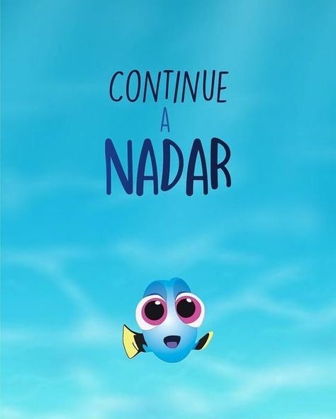 Continue a Nadar e não deixe que os obstáculos interfiram em seus sonhos!!! . . . By Thaty 💋 Continue A Nadar, Best Quotes Ever, Disney Rapunzel, Finding Nemo, Tumblr Wallpaper, Reiki, Cute Wallpapers, No Instagram, Tumblr