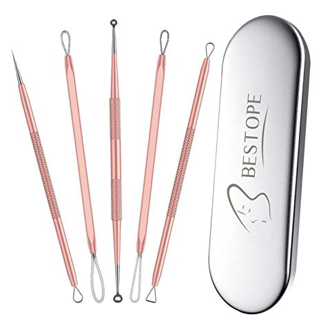 Best Blackhead Remover, Pimple Popper Tool, Skin Spatula, Pimple Extractor, Blackhead Extractor Tool, Facial Scrubber, Comedone Extractor, Blackhead Remover Tool, Extractor Tool