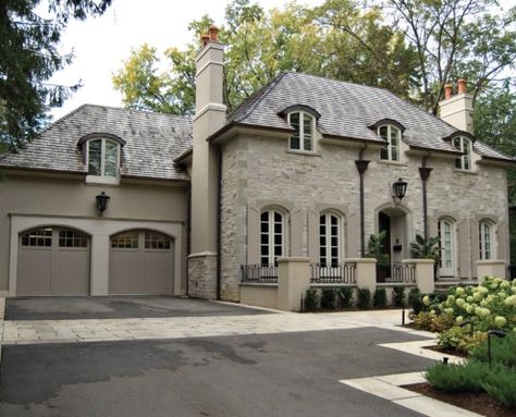 gallery-french-classic-01 Modern French Chateau, Big Homes, French Country Exterior, Tuxedo Park, House Facades, French Exterior, French Country House Plans, French Style Homes, Garage Plan