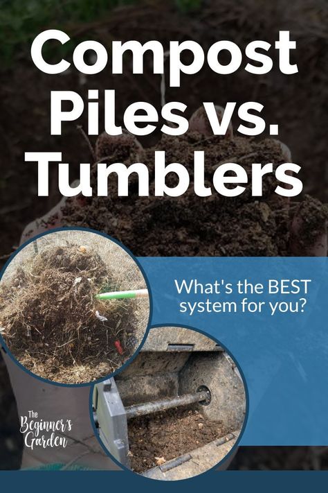 You know you need compost for your garden, but how do you get started? Which method is best? Let me give you some options! #compost #tumblers Fruit Trees In Containers, Composting 101, Composting Methods, Garden Planning Layout, Compost Tumbler, Compost Pile, Compost Soil, Garden Tool Organization, Natural Pesticides