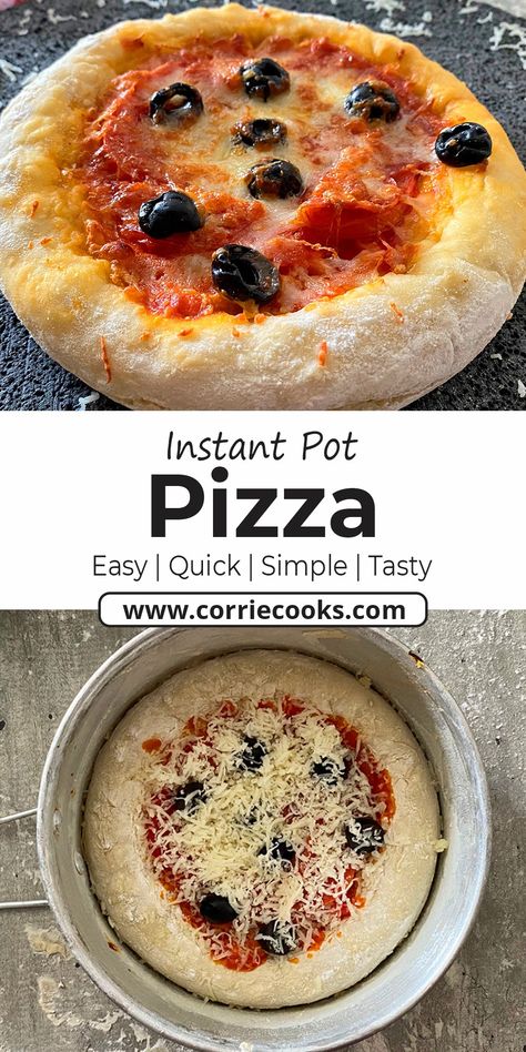 Instapot Pizza, Instant Pot Springform Pan Recipes, Instant Pot Pizza, Springform Pan Recipes, Big Food, Crispy French Fries, Diy Pizza, Frozen Pizza, Pan Recipes