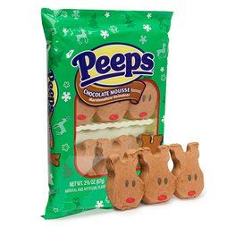 Marshmallow Reindeer, Christmas Peeps, Peeps Flavors, Coffee Protein Smoothie, Peeps Candy, Squishy Ideas, Creamy Fruit Salads, Flavored Marshmallows, Dark Chocolate Candy