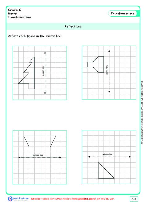 Printable Primary Math Worksheet For Math Grades 1 To 6 Based On The Reflection Math, Transformations Math, Reflection Worksheet, Coordinate Plane Worksheets, 3d Shapes Worksheets, Symmetry Worksheets, Video Drawing, Summer Worksheets, Math Sheets