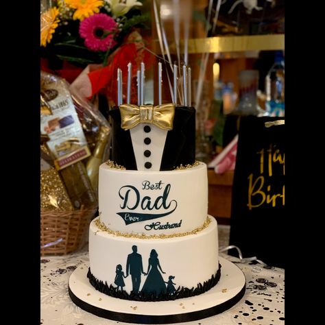 Grand Father Birthday Cake Design, 50th Birthday Cake For Men Dads, Birthday Cake For Father Ideas, 75th Birthday Cake For Dad, Birthday Cake For Dad Father, Birthday Cake For Papa, Best Birthday Cake Designs, Cake For Dad, Birthday Cake For Father