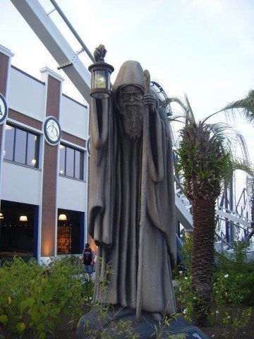 The Hermit statue from Hard Rock Park, now known as Freestyle Music Park. Hermit Tattoo, Fantasy Things, Freestyle Music, The Hermit, John Paul Jones, John Bonham, Led Zep, James Patrick, Picture Albums