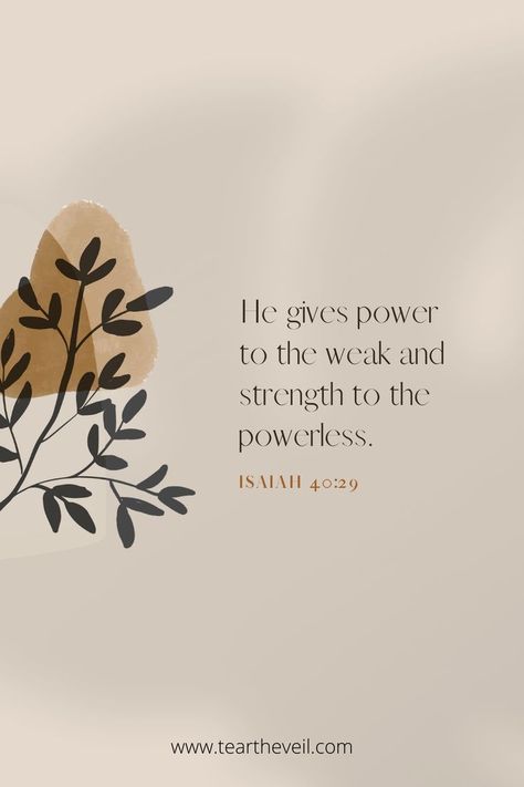 Download FREE PDFs via the link! The faithful people in the scriptures always received their strength and power from the Lord whenever they felt weak and weary. Our God gives us the strength when we trust Him.   Holy Spirit | Personal Struggles | Faith in god | Self Awareness | Self Discovery | Personal Growth | Personal Struggles | Faith Healing | Woman quotes | meaningful quotes | Women of faith | faith for women | encouragement for women | women and faith |scripture | bible verses Healing Woman, Bible Quotes For Women, Hope Bible Verses, Short Bible Verses, Healing Verses, Faith Healing, Quotes Meaningful, Quotes Women, Bible Verses About Strength