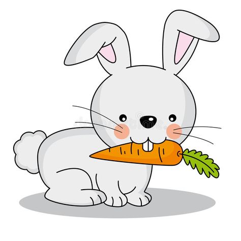 Rabbit eating a carrot. Illustration of a rabbit eating a carrot , #sponsored, #eating, #Rabbit, #carrot, #rabbit, #Illustration #ad Carrot Illustration, Food Coloring Chart, Carrot Drawing, Diy Crafts Easy At Home, Toddler Activity Board, Rabbit Clipart, Eating Carrots, Rabbit Pictures, Rabbit Drawing