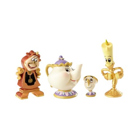 Enesco Disney Showcase Beauty and the Beast Figurine Set Multicolor ** You can find more details by visiting the image link. (This is an affiliate link) #homedecoraccents Mrs Potts, Disney Traditions, Small Figurines, Mini Figurine, Disney Shop, Disney Beauty And The Beast, Disney Collectables, Department 56, Miniature Figurines