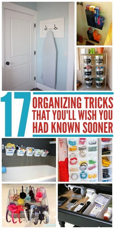 17 Clever Organizing Tricks You'll Wish You Knew Sooner Clever Organizer, Organisation Hacks, Home Organisation, Organizing Tips, Organize Declutter, Declutter Your Home, Home Organization Hacks, Small Organization, Storage Hacks