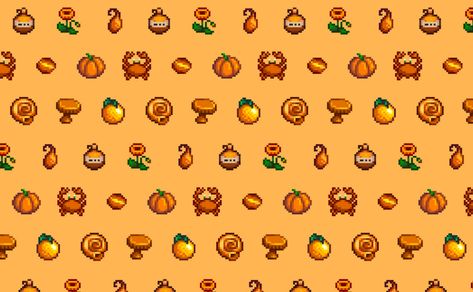 The next one: orange theme! (darker and mobile in link in comments) : StardewValley Stardew Valley Background Pc, Orange Theme Wallpaper, Fandom Backgrounds, Stardew Valley Tips, Stardew Valley Fanart, Orange Theme, Theme Wallpaper, Minecraft Wallpaper, Pixel Art Design