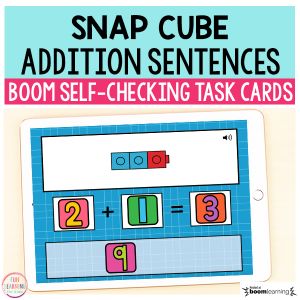 Boom Cards - Fun Learning for Kids Addition Sentences Kindergarten, Window Card Math Addition, Snap Cube, Boom Cards Kindergarten, Free Boom Cards Kindergarten, Classroom Kindergarten, Addition Task Cards, Learning For Kids, Snap Cubes