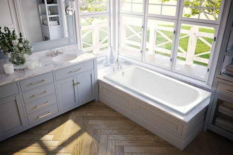 Drop In Tub Surround, Drop In Tub Ideas, Built In Bathtub, Air Tub, Drop In Tub, Drop In Bathtub, Deep Soaking Tub, Tub Ideas, Tub Surround